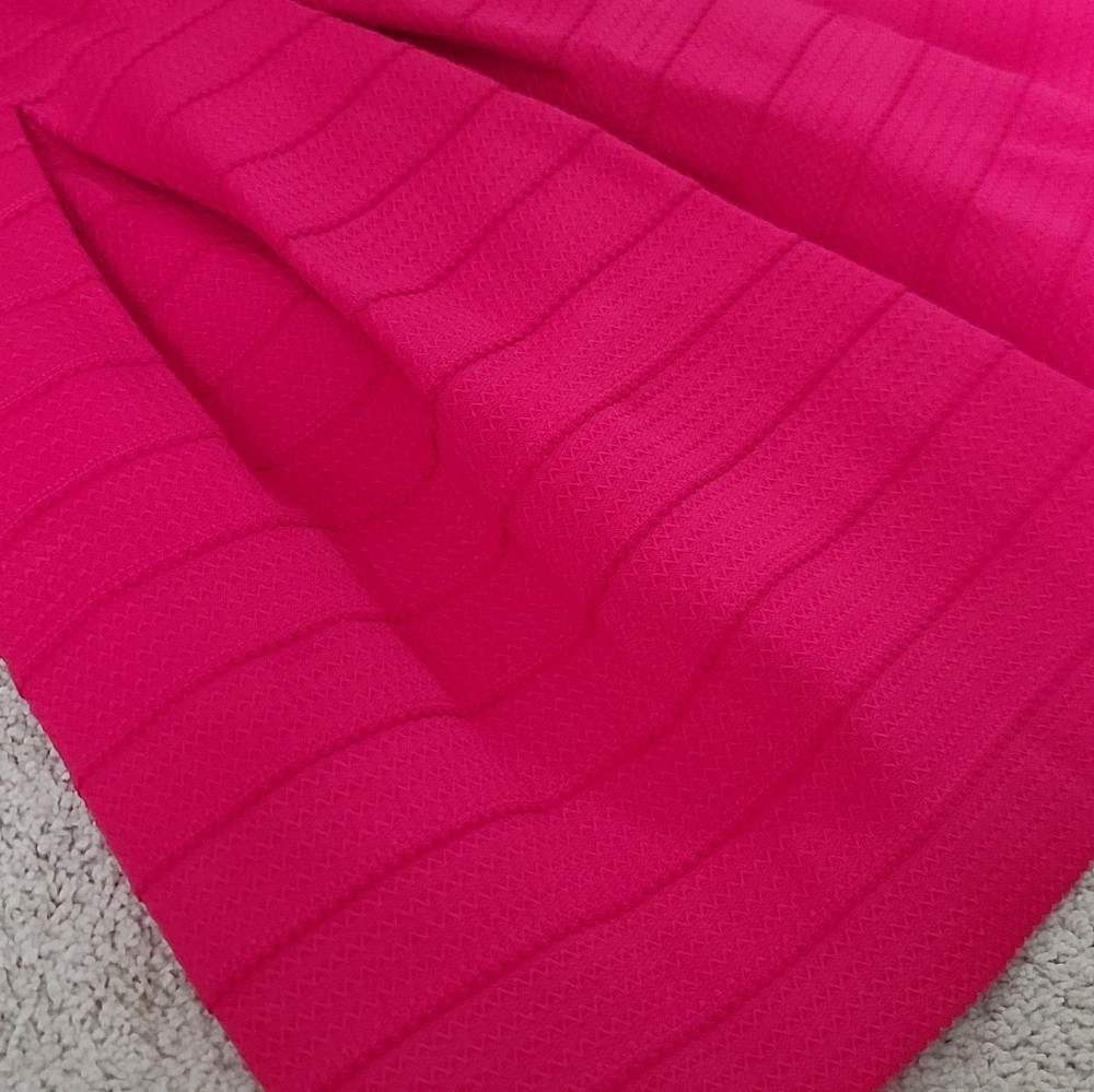 Womens Hot Pink Pleated Skirt